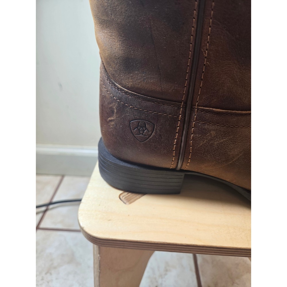 Ariat Boys Brown Leather Heritage Western Cowboy Boots Square Toe Size 6B - Picture 2 of 9